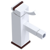 Rubinet Single Control Bidet Fitting (less drain) White