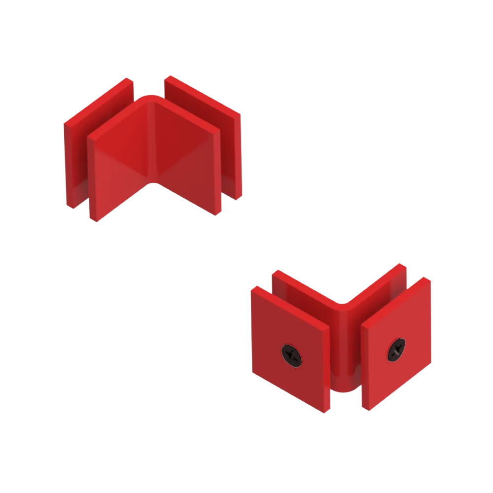 Rubinet 90 Glass to Glass Open Face Red