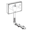 American Standard Ultima Selectronic Concealed Toilet Flush Valve with Wall Box, Base Model, Piston-Type, 1.1 gpf/4.2 Lpf