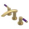 Rubinet Widespread Lav. Set. (less drain) Satin Brass