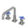Rubinet Widespread Kitchen Set with Genesis Spout Satin Nickel