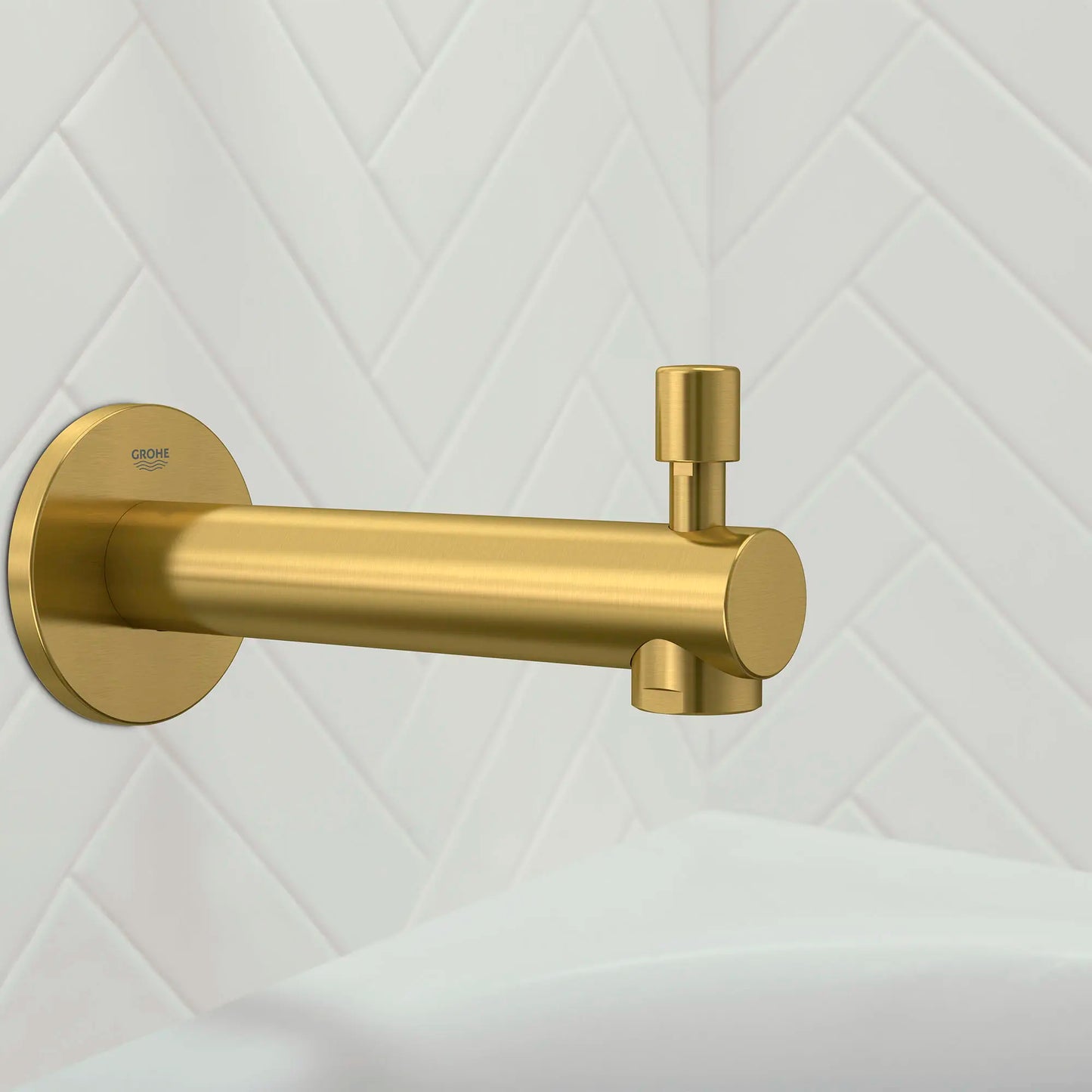 Concetto™ Push Down Diverter Tub Spout - Golzar Home