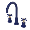 Rubinet Widespread Kitchen Set with LaSalle Spout Midnight Blue