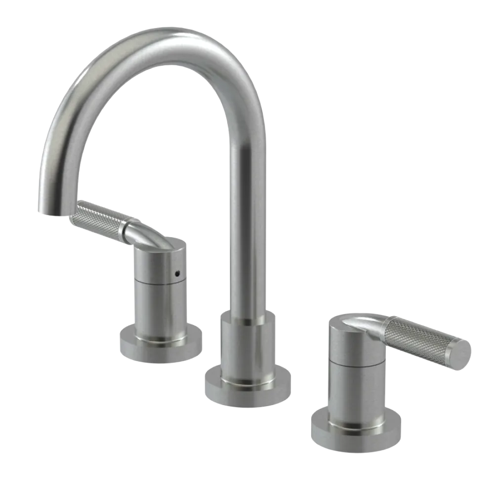 Rubinet Widespread Lav. Set. (less drain) Satin Nickel