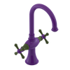 Rubinet Single Hole Dual Handle Lav. Set. (less drain) Purple Haze