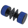 Rubinet Shower Door Knob (set) Matt Black