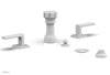 Phylrich RADI Four Hole Bidet Set, Lever Handles 181-61