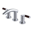 Rubinet Widespread Lav. Set. (less drain) Satin Chrome
