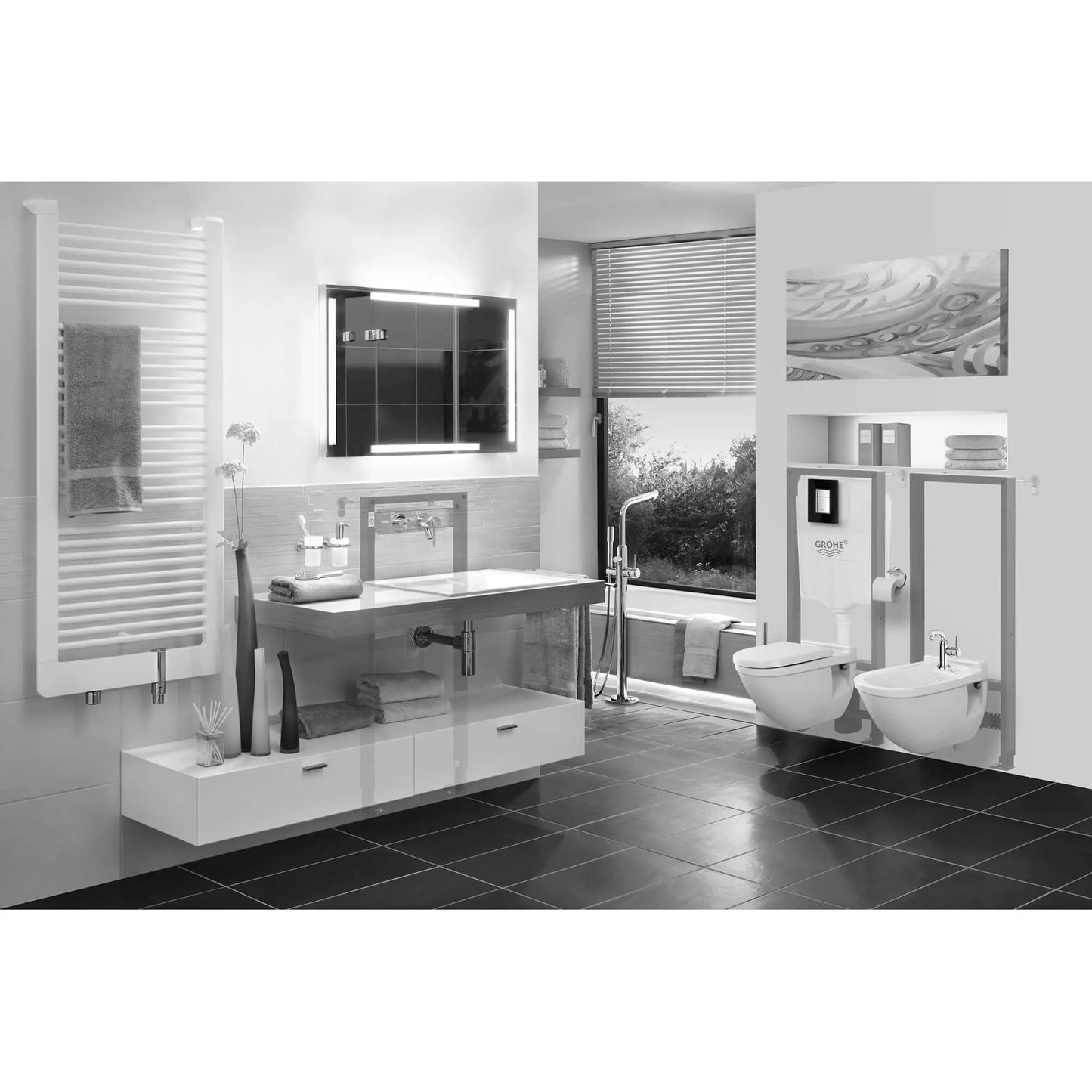 Grohe Rapid Sl – 2" X 6" In-Wall Carrier For Bidet