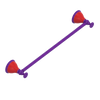 Rubinet Towel Bar 18" Purple Haze