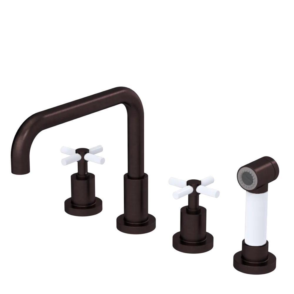 Rubinet Widespread Kitchen Set with Hand Spray Oil Rubbed Bronze