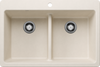 Blanco  LIVEN 33 Equal Double Low Divide Silgranit Kitchen Sinks
