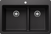 Blanco LIVEN 33 1¾ Low Divide Silgranit Kitchen Sinks