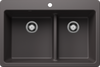 Blanco LIVEN 33 1¾ Low Divide Silgranit Kitchen Sinks