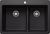 Blanco LIVEN 33 1¾ Low Divide Silgranit Kitchen Sinks