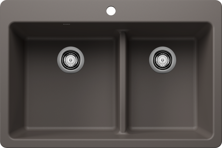 Blanco LIVEN 33 1¾ Low Divide Silgranit Kitchen Sinks
