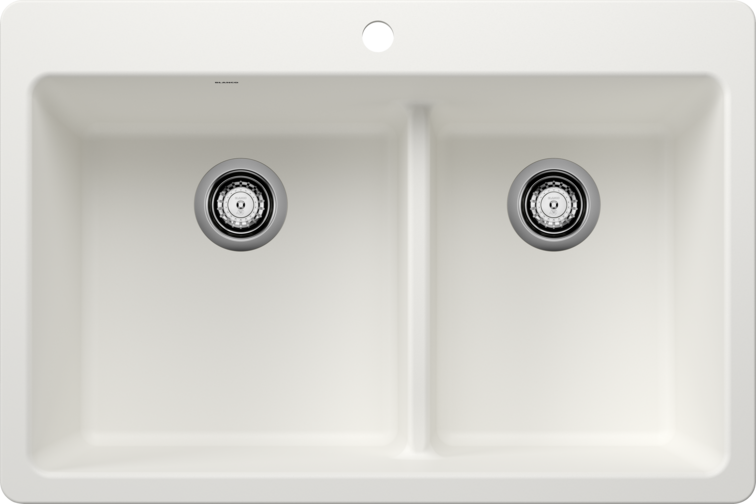 Blanco LIVEN 33 1¾ Low Divide Silgranit Kitchen Sinks