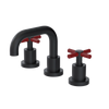 Rubinet Widespread Lav. Set. (less drain) Matt Black