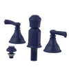 Rubinet Bidet Fitting with Spray, Diverter, and Vacum Breaker (Less Drain) Midnight Blue