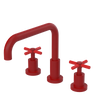 Rubinet Widespread Kitchen Set Maroon