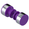 Rubinet Shower Door Knob (set) Purple Haze