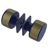 Rubinet Shower Door Knob (set) Midnight Blue