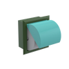 Rubinet RECESSED TOILET PAPER HOLDER Green Envy