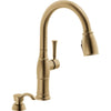 Valdosta – Delta Pull-down Kitchen Faucet 1L Withsoap - Champagne Bronze