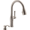 Valdosta – Delta Pull-down Kitchen Faucet 1L Withsoap - SpotShield Stainless