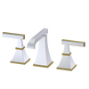 Rubinet Widespread Lav. Set. (less drain) Satin Chrome