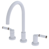 Rubinet Widespread Kitchen Set Matt White