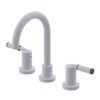 Rubinet Widespread Lav set (less drain) Matt White