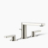 Composed® Widespread bathroom sink faucet with Lever handles, 1.2 gpm
