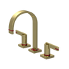Rubinet Widespread Lav. Set. (less drain) Natural Brass
