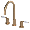Rubinet Widespread Kitchen Set Satin Gold