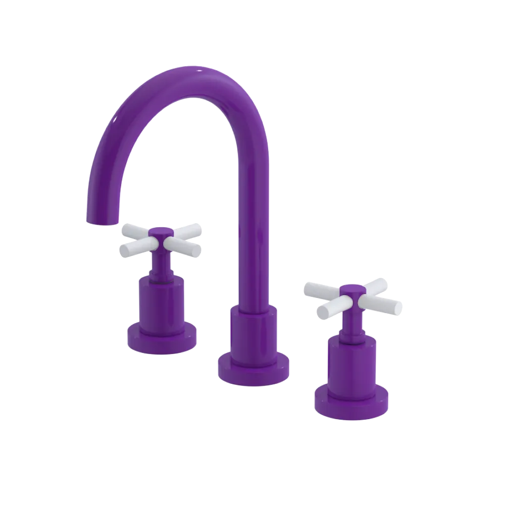 Rubinet Widespread Lav. Set. (less drain) Purple Haze