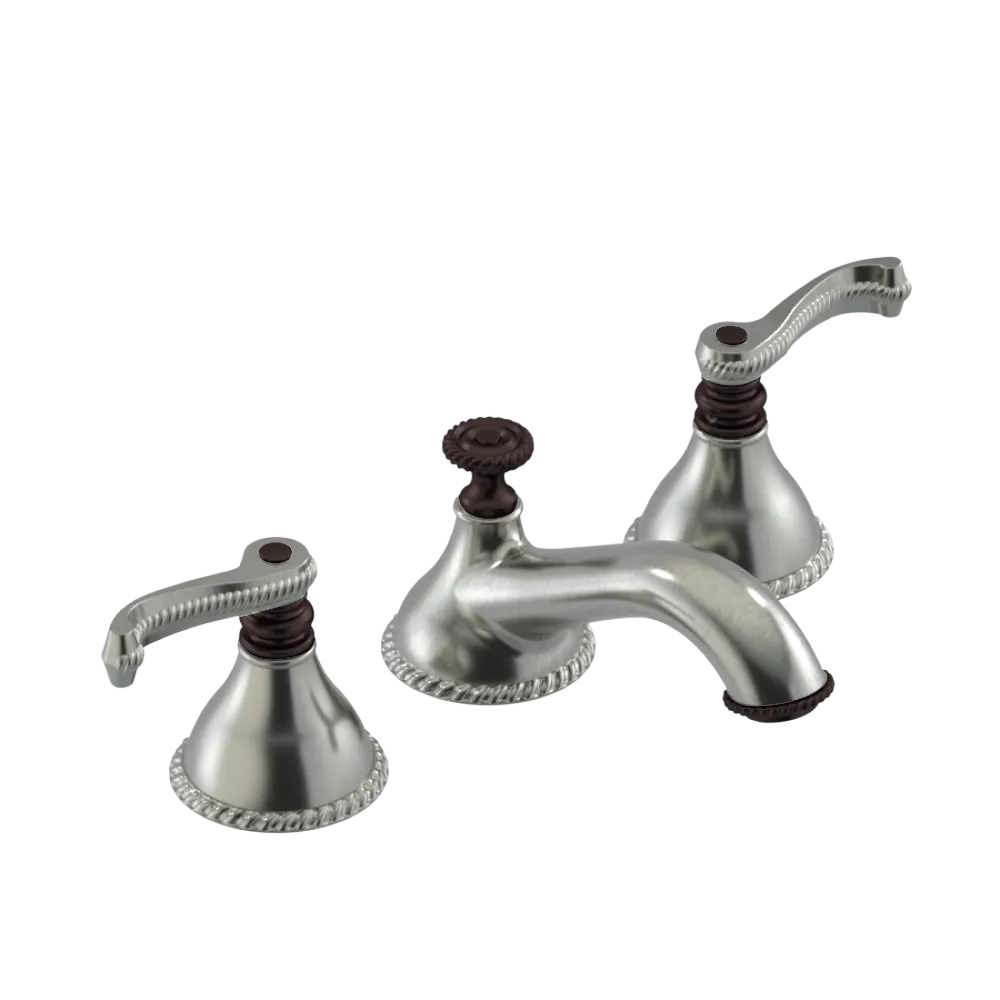 Rubinet Widespread Lav. Set. (less drain) Satin Nickel
