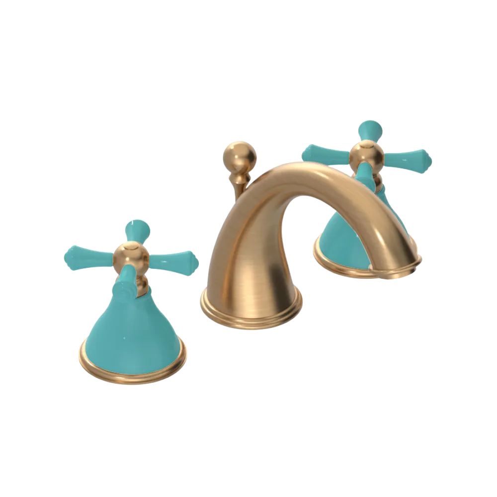 Rubinet Widespread Lav. Set. (less drain) Satin Gold