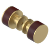 Rubinet Shower Door Knob (set) Satin Brass