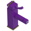 Rubinet Single Control Bidet Fitting (less drain) Purple Haze