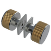 Rubinet Shower Door Knob (set) Satin Nickel