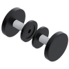 Rubinet Shower Door Knob (set) Matt Black