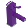 Rubinet Single Control Bidet Fitting (less drain) Purple Haze