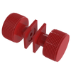 Rubinet Shower Door Knob (set) Red