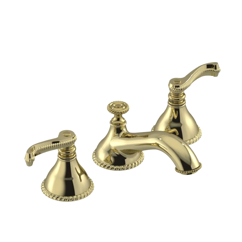 Rubinet Widespread Lav. Set. (less drain) Gold
