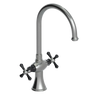 Rubinet Two Handle Single Hole Kitchen Set Satin Nickel