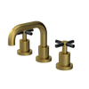 Rubinet Widespread Lav. Set. (less drain) Antique Brass Matt