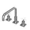 Rubinet Widespread Kitchen Set with Genesis Spout Satin Nickel