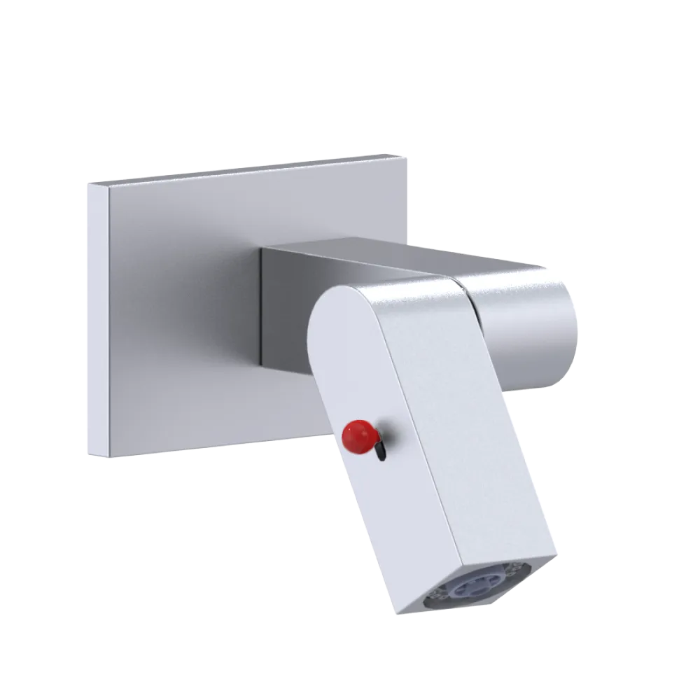 Rubinet Wall Mount Bidet & Foot Rinse with Dual Function Spray Satin Chrome