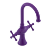 Rubinet Single Hole Dual Handle Lav. Set. (less drain) Purple Haze